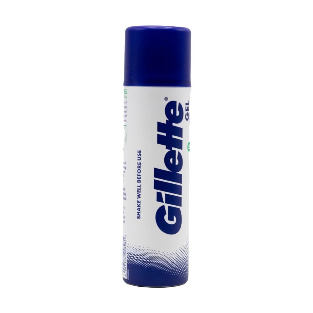 12PK Gillette Sensitive Skin Shave Gel Aloe Vera For Improved Razor Glide 195g