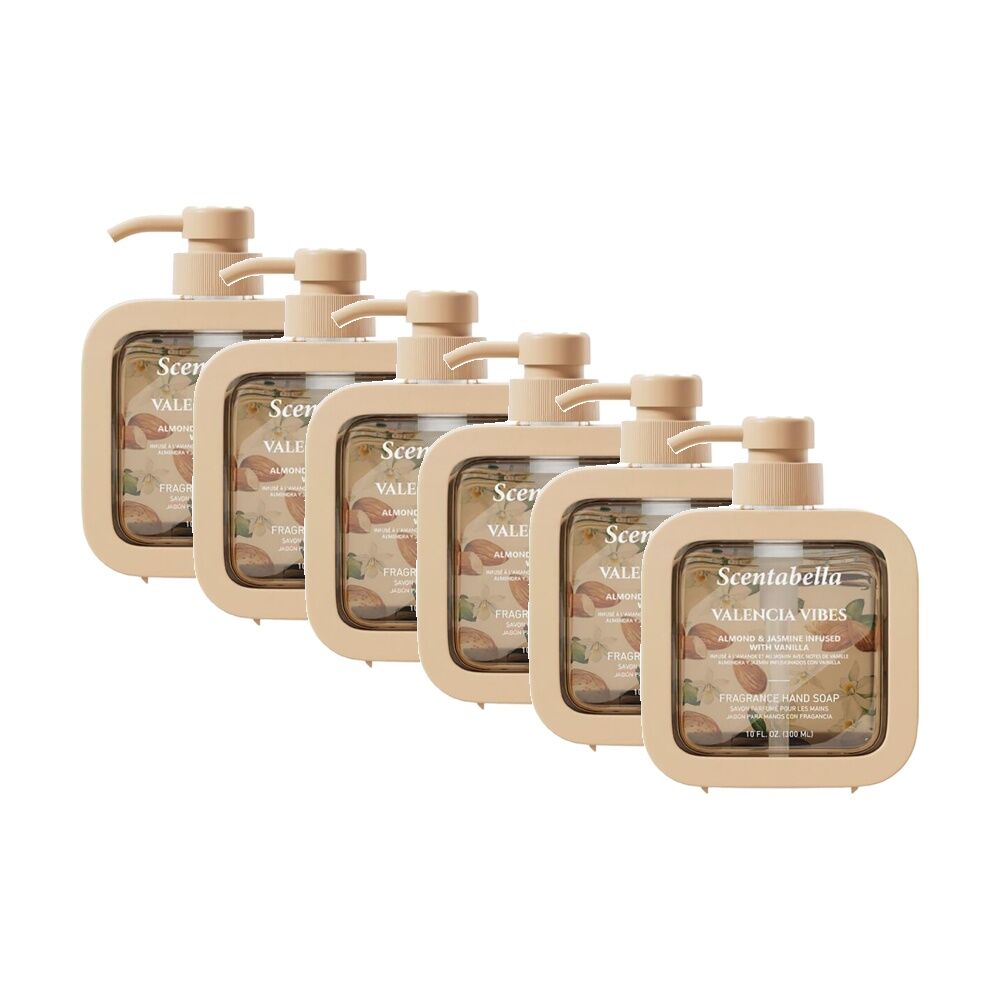 6PK Scentabella Scented Cleansing Hand Soap 300mL Valencia Vibes