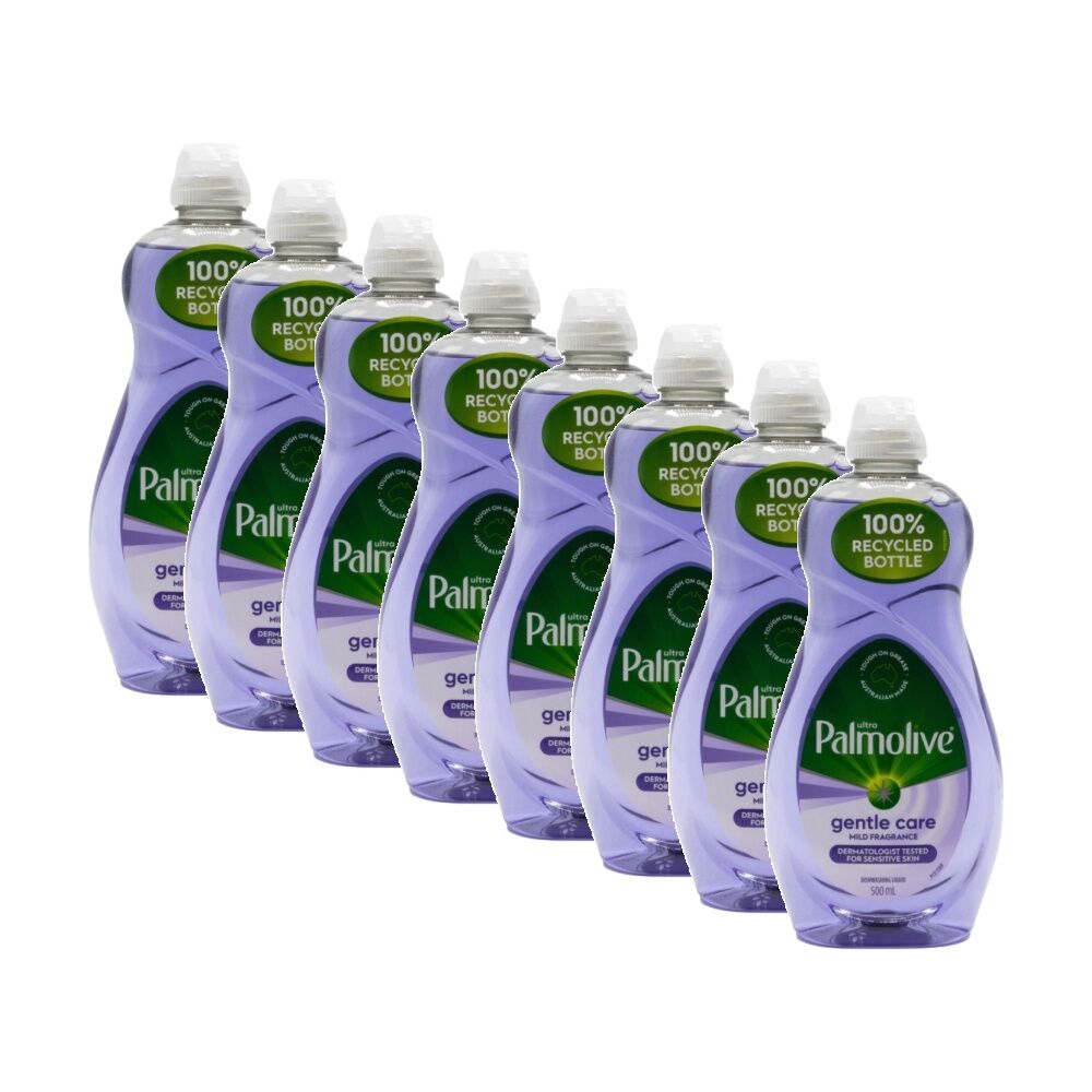 8PK Palmolive Ultra Gentle Sensitive Skin Dishwasher Liquid 500ml Mild Fragrance