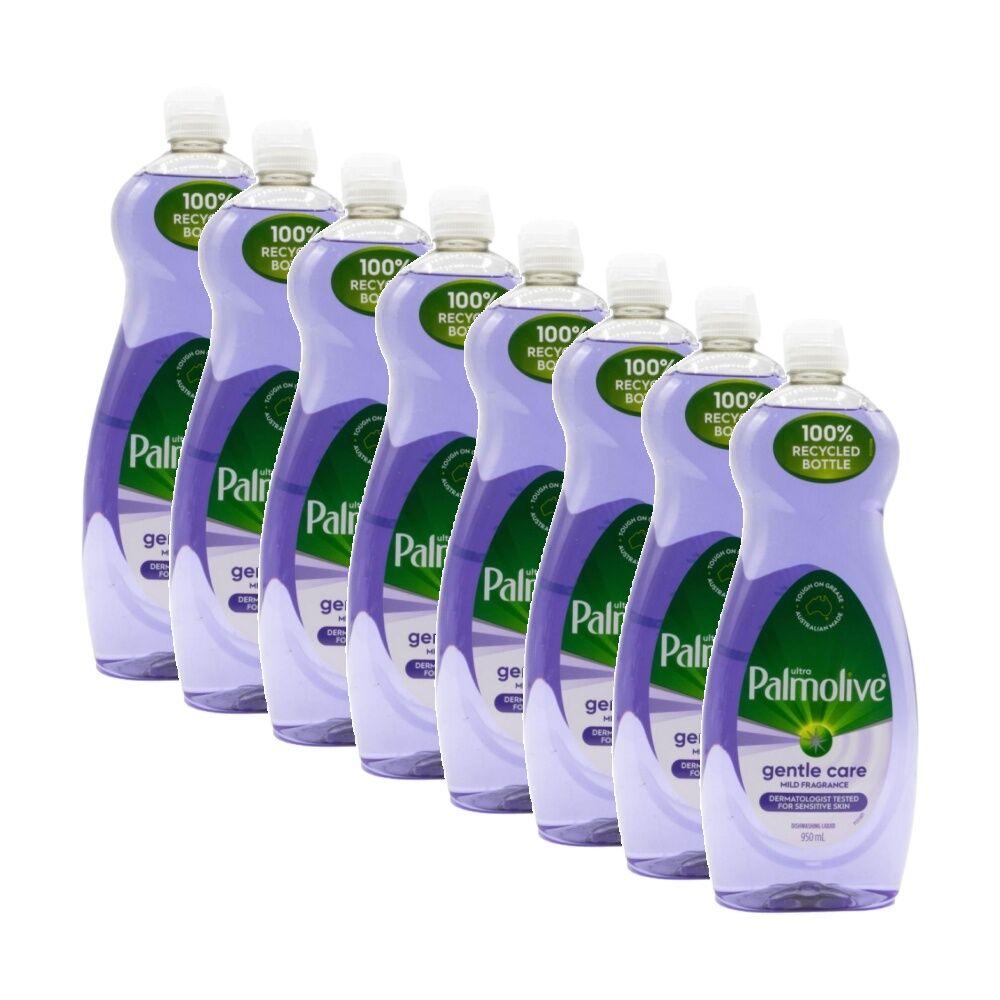 8PK Palmolive Ultra Gentle Sensitive Skin Dishwasher Liquid 950ml Mild Fragrance