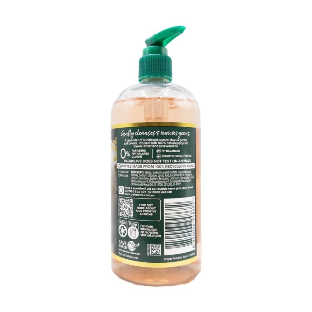 12PK Palmolive Luminous Oils Hand Wash 500ml Byron Bay Rosewood & Jasmine