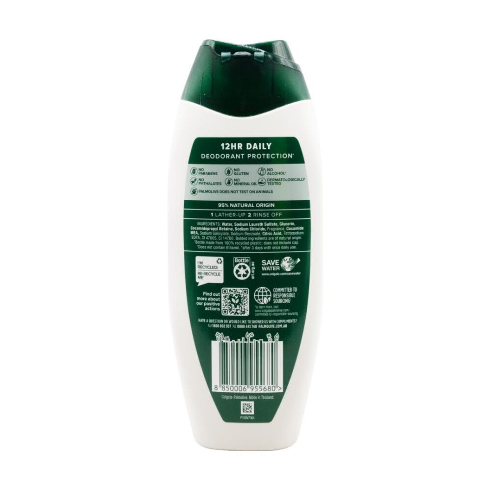 6PK Palmolive Body Wash Gold Triple Action Daily Deodorant Protection 12H 450mL