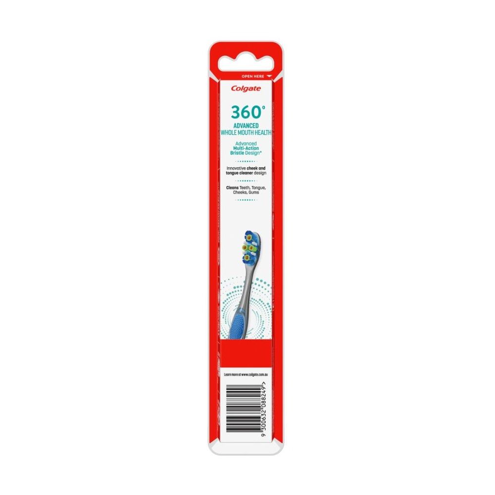 24PK Colgate Toothbrush Advanced 360 Soft Bristles Oral Care Dental Hygiene