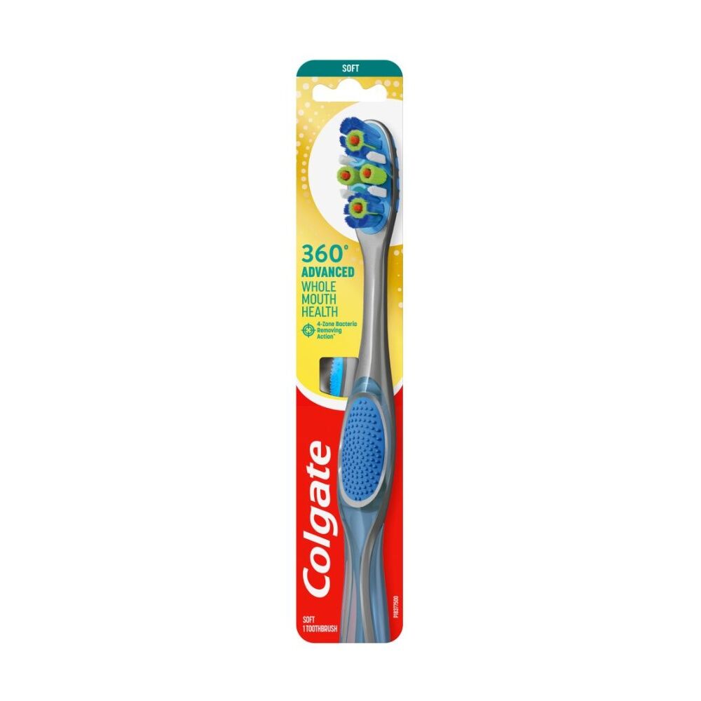 24PK Colgate Toothbrush Advanced 360 Soft Bristles Oral Care Dental Hygiene