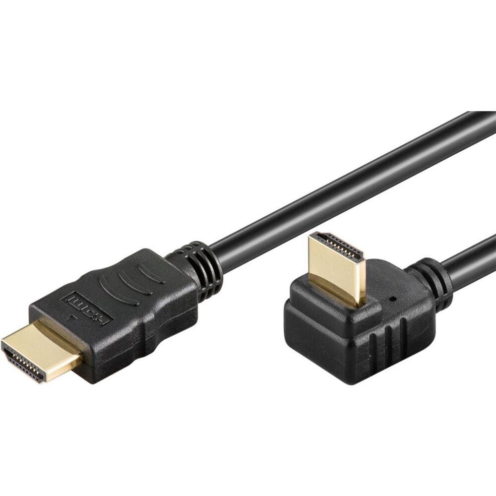 6PK Goobay High Speed HDMI Cable 270 Deg with Ethernet 4K@60Hz - Black