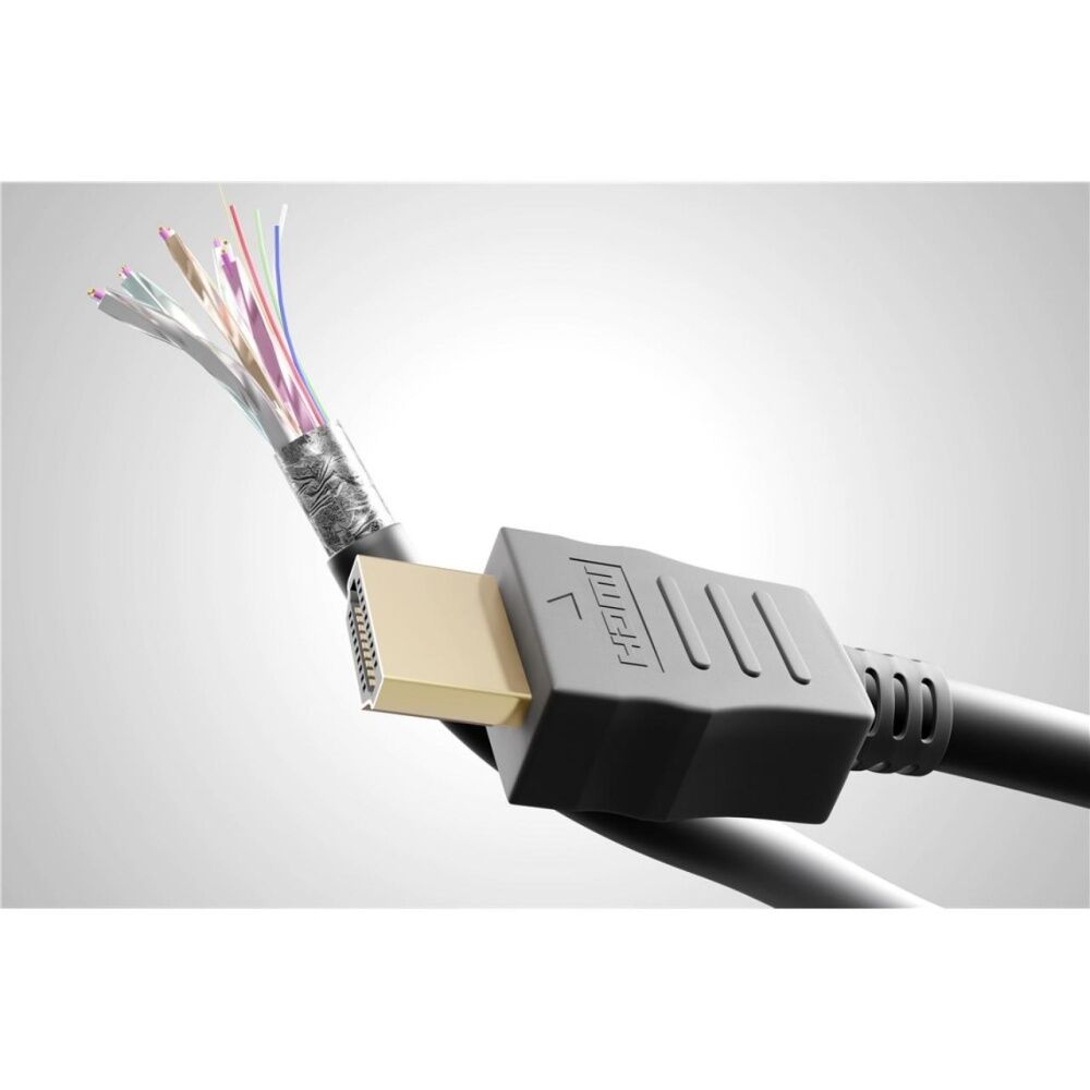 6PK Goobay High Speed HDMI Cable 270 Deg with Ethernet 4K@60Hz - Black