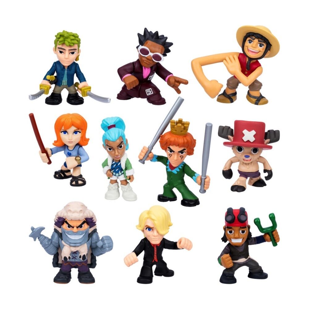 12PK One Piece Mini Figure Collectible Action Figures W/ Surprise 4y+ Assorted