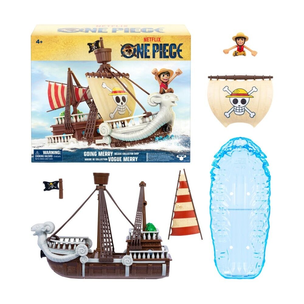 One Piece Going Merry Crew Ship Display W/ Exclusive Luffy Figure 4y+
