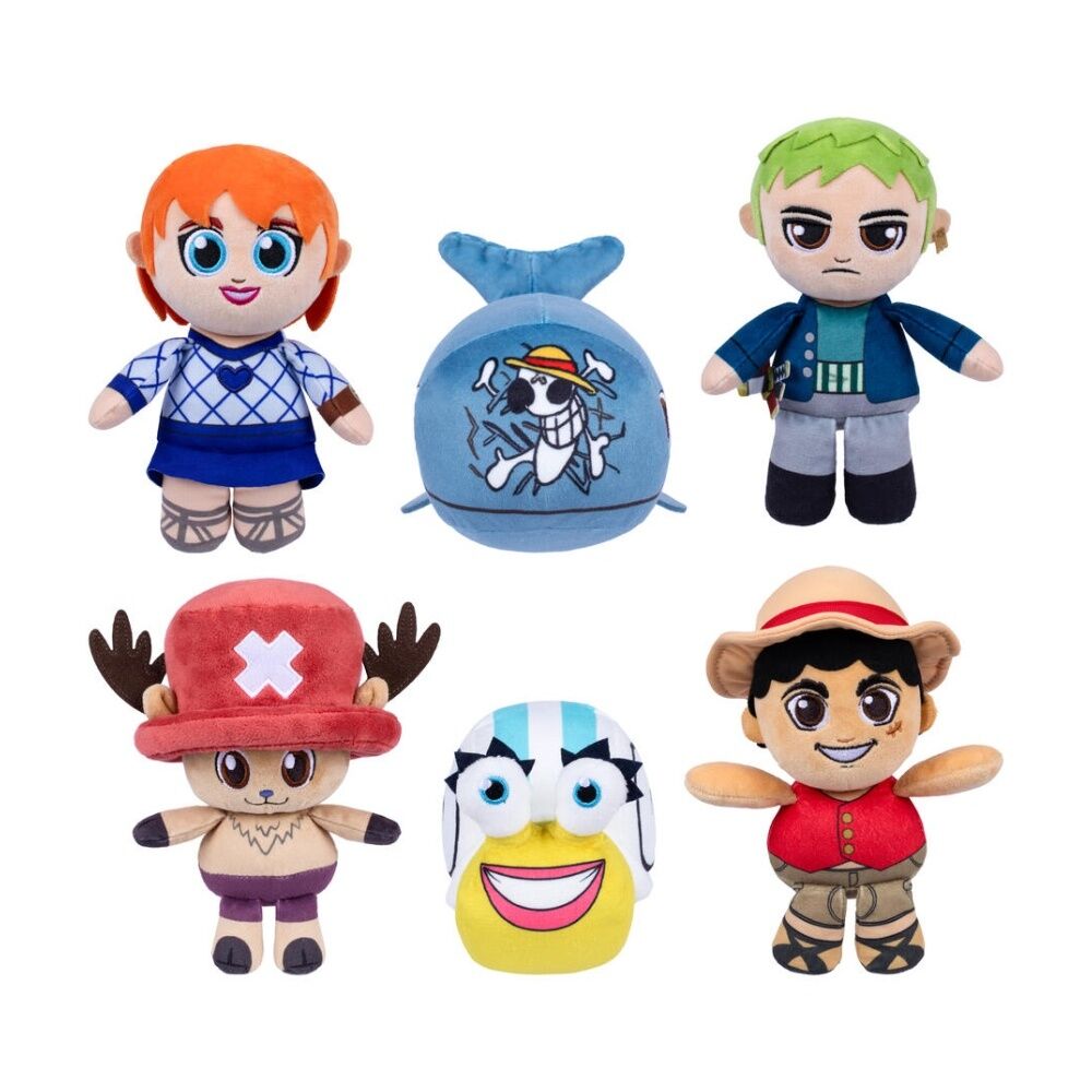 2PK One Piece Soft Collectible Single Plush Kids Toy 4y+ Assorted