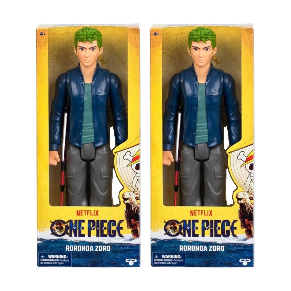 2PK One Piece Large 30cm Action Figure W/ Dynamic Poses 4y+ Assorted