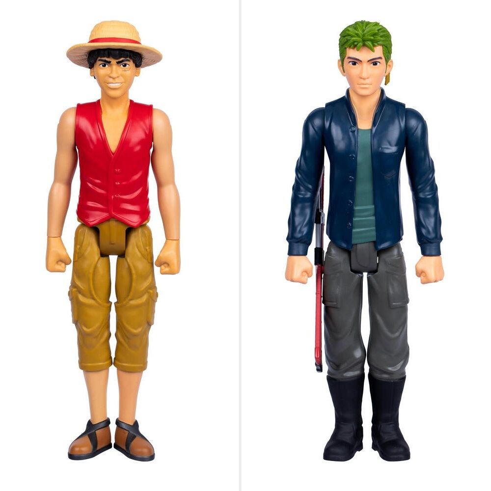 2PK One Piece Large 30cm Action Figure W/ Dynamic Poses 4y+ Assorted