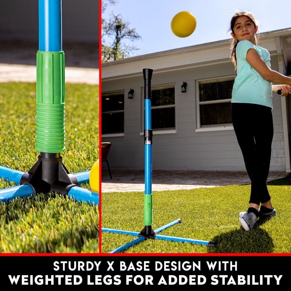 Franklin MLB XT Batting Tee Twist Lock Height Adjustable Post Multicolour