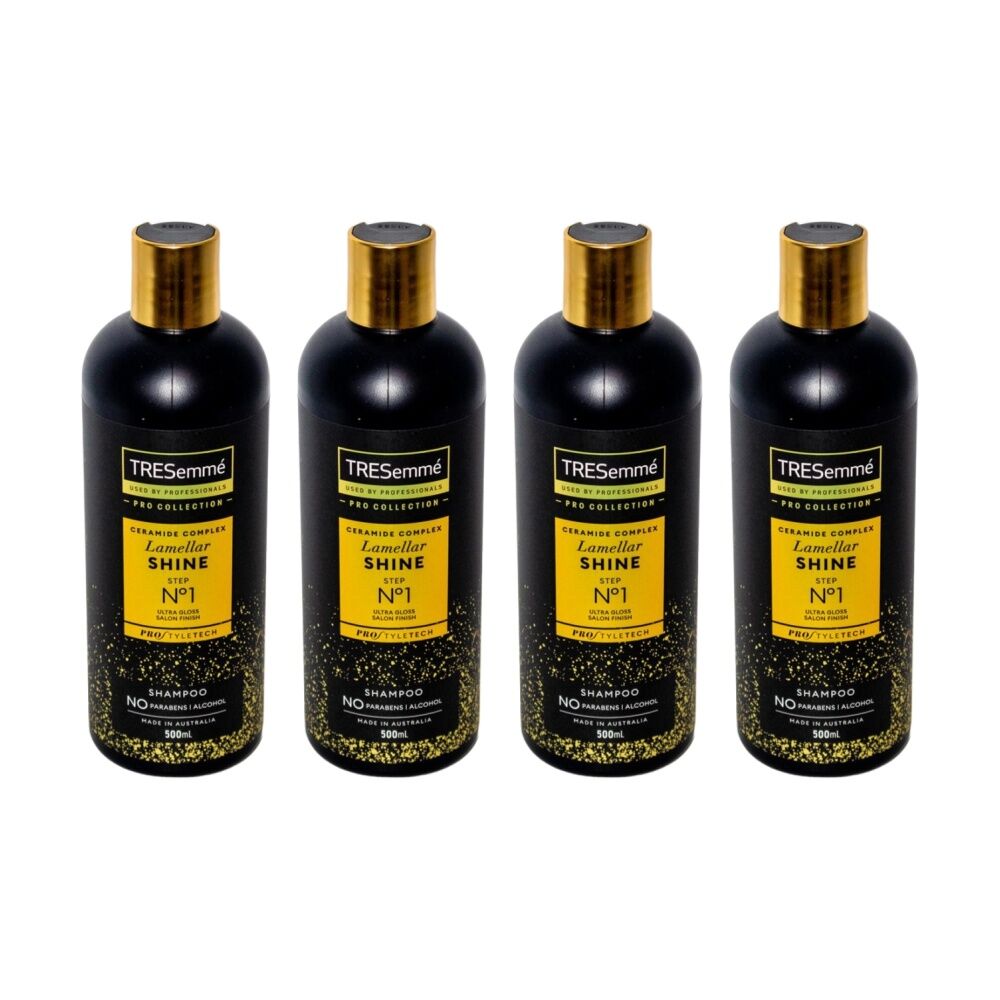 4PK Tresemme Ceramide Complex Lamellar Shine Step No1 Shampoo 500ml