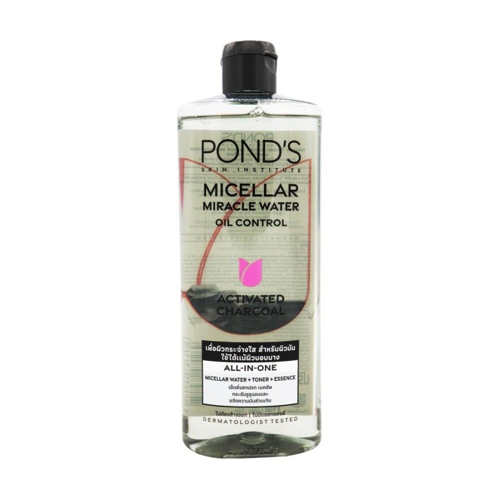 6PK Ponds Micellar Miracle Water Oil Control Activated Charcoal Cleanser 400ml
