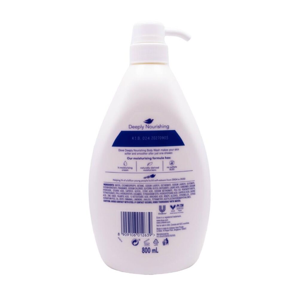Dove Deeply Nourishing Dry Skin Triple Moisture Serum Body Wash 800ml