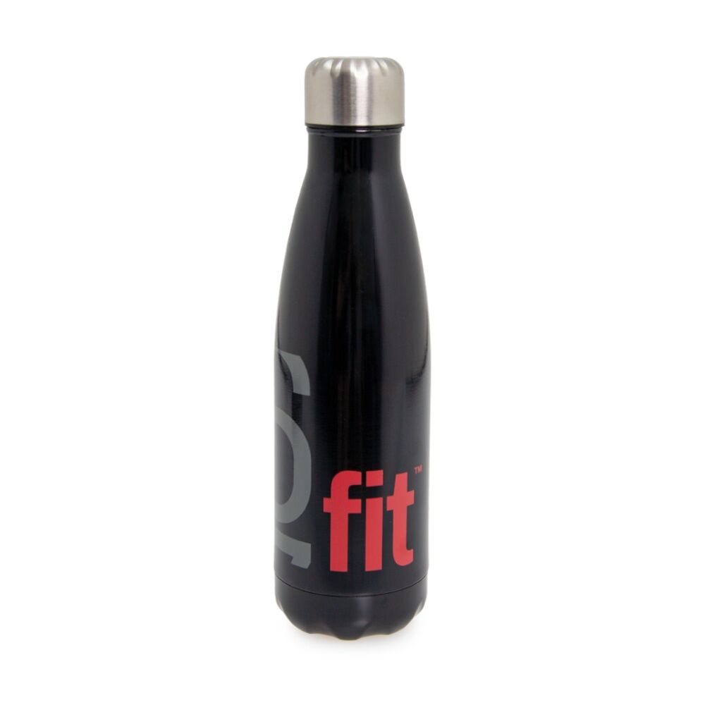 66Fit Stainless Steel Water Bottle Vacuum Insulated 500ml Black