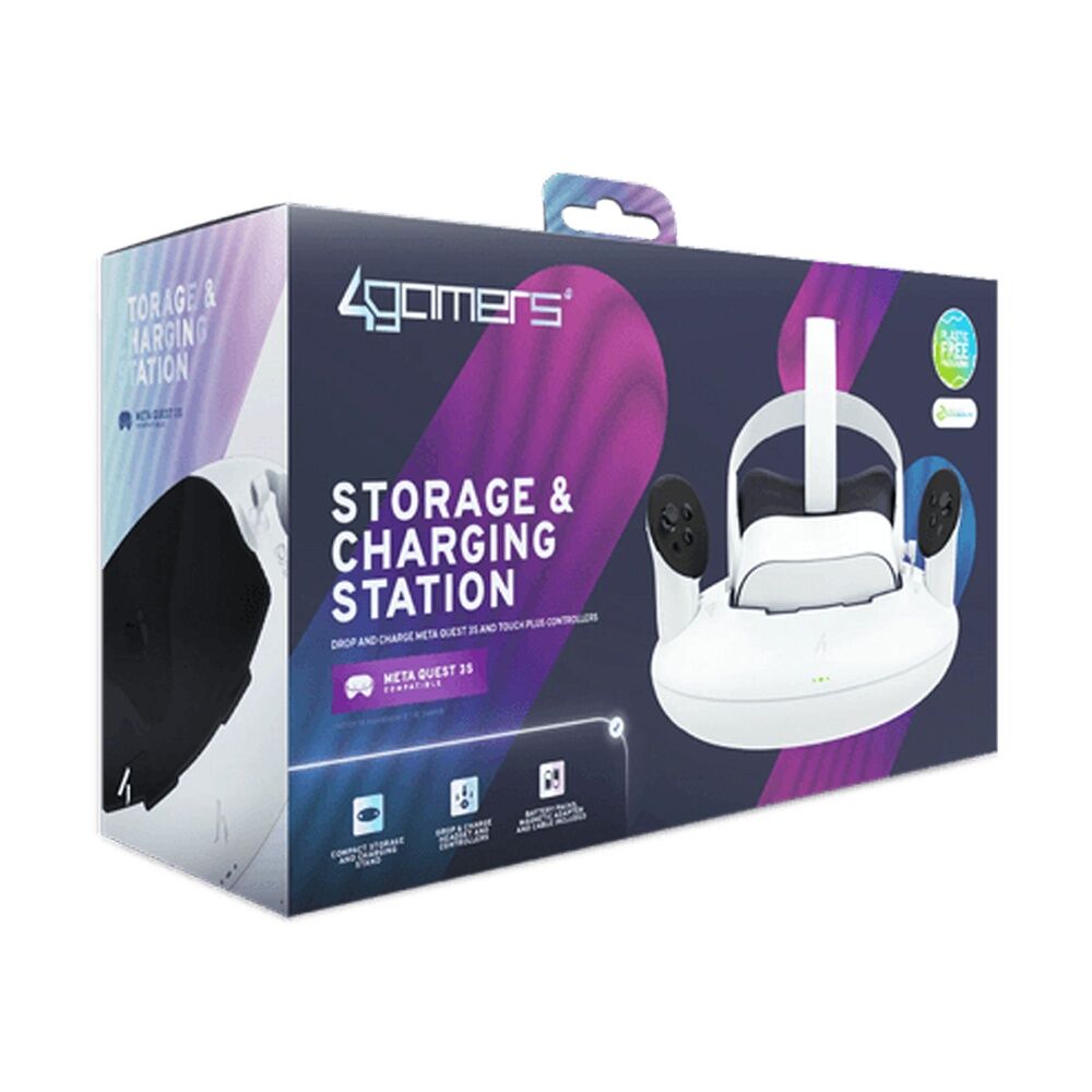 4Gamers Virtual Reality Storage & Charging Station Meta Quest 3S Compatible