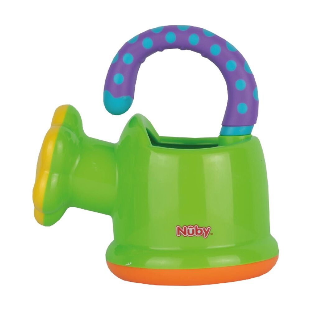 3x Nuby Watering Can Kids Bathtime Water Pouring Childrens Toy Green 6m+