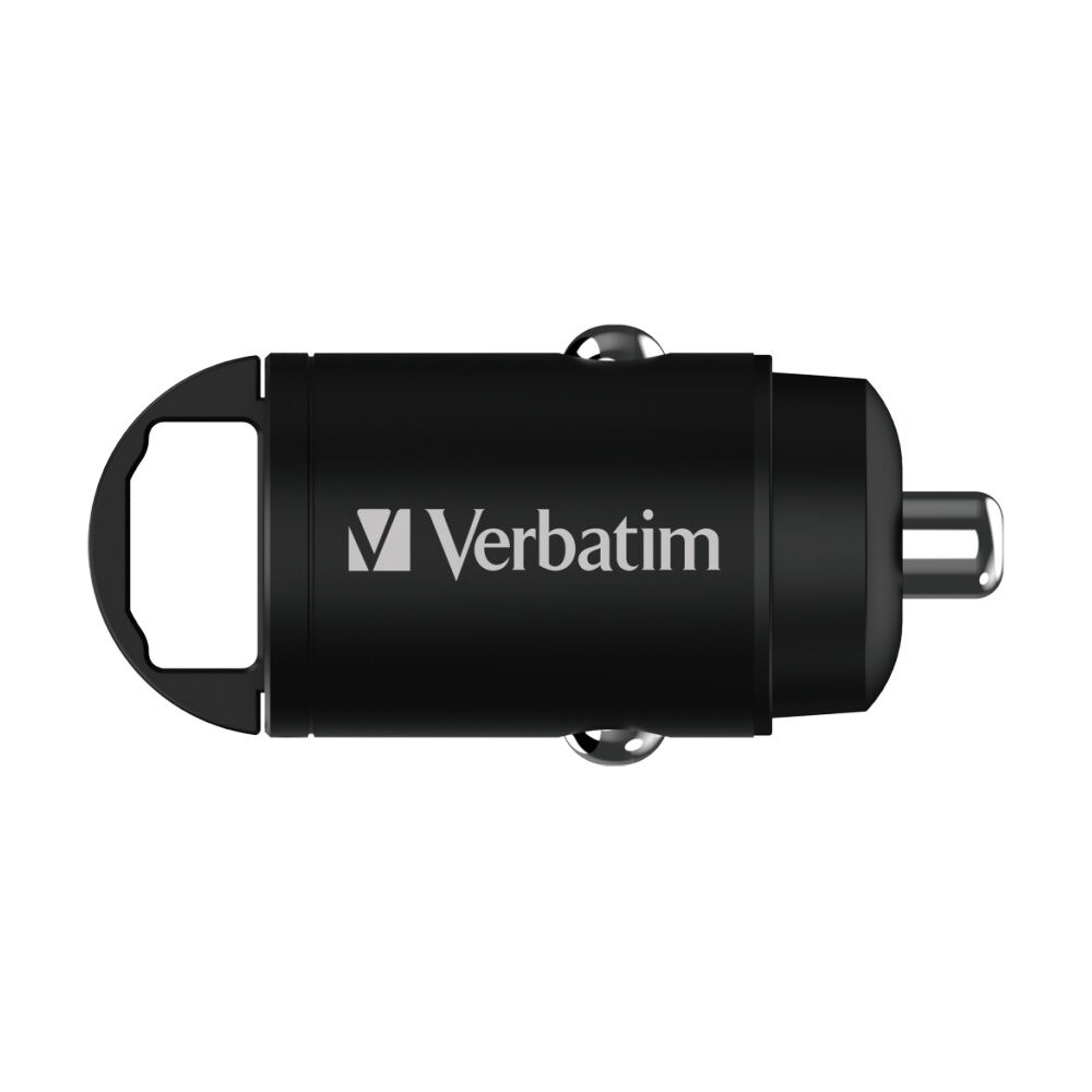 2PK VERBATIM Car Charger 2 Ports Power Delivery Quick Charge Mini 30W Black