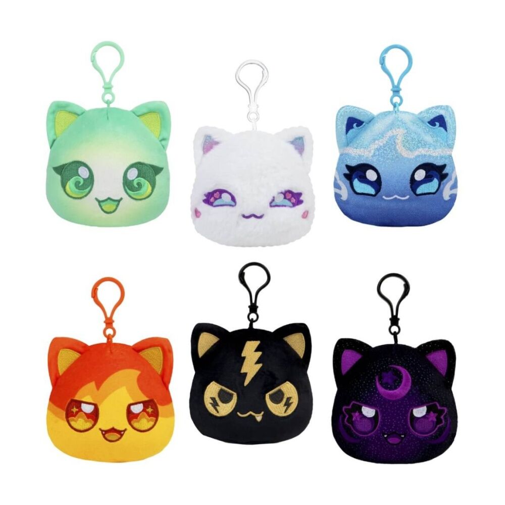 3PK Bonkers Aphmau Catface Plush Clip-Ons Series 4 Collection Set Assorted