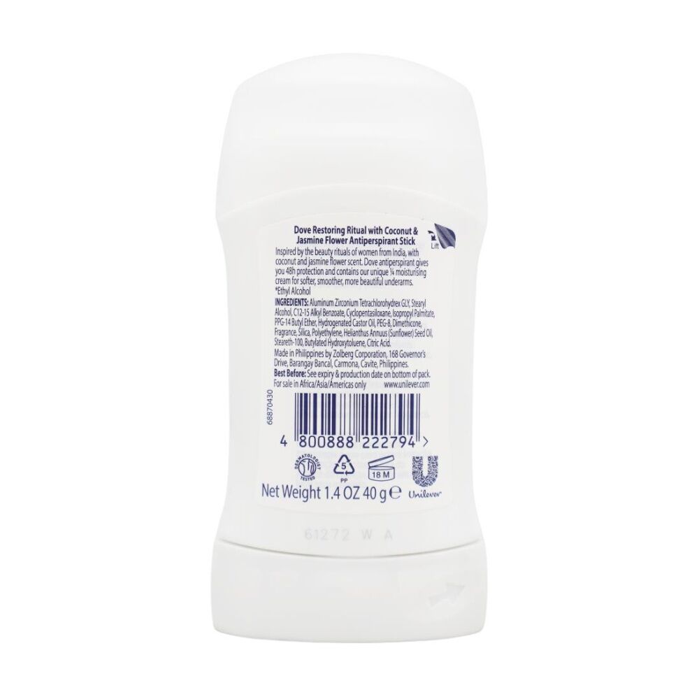 12x Dove 48H Antiperspirant Nourishing Secrets Coconut & Jasmine Flower 40g