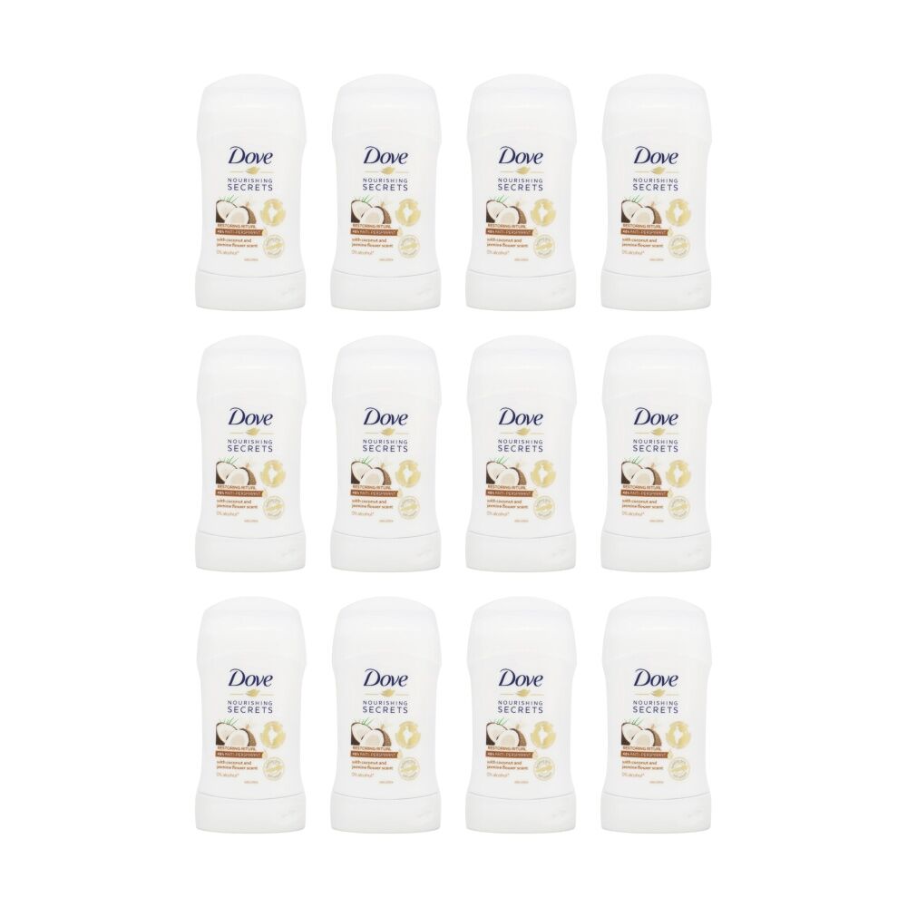 12x Dove 48H Antiperspirant Nourishing Secrets Coconut & Jasmine Flower 40g