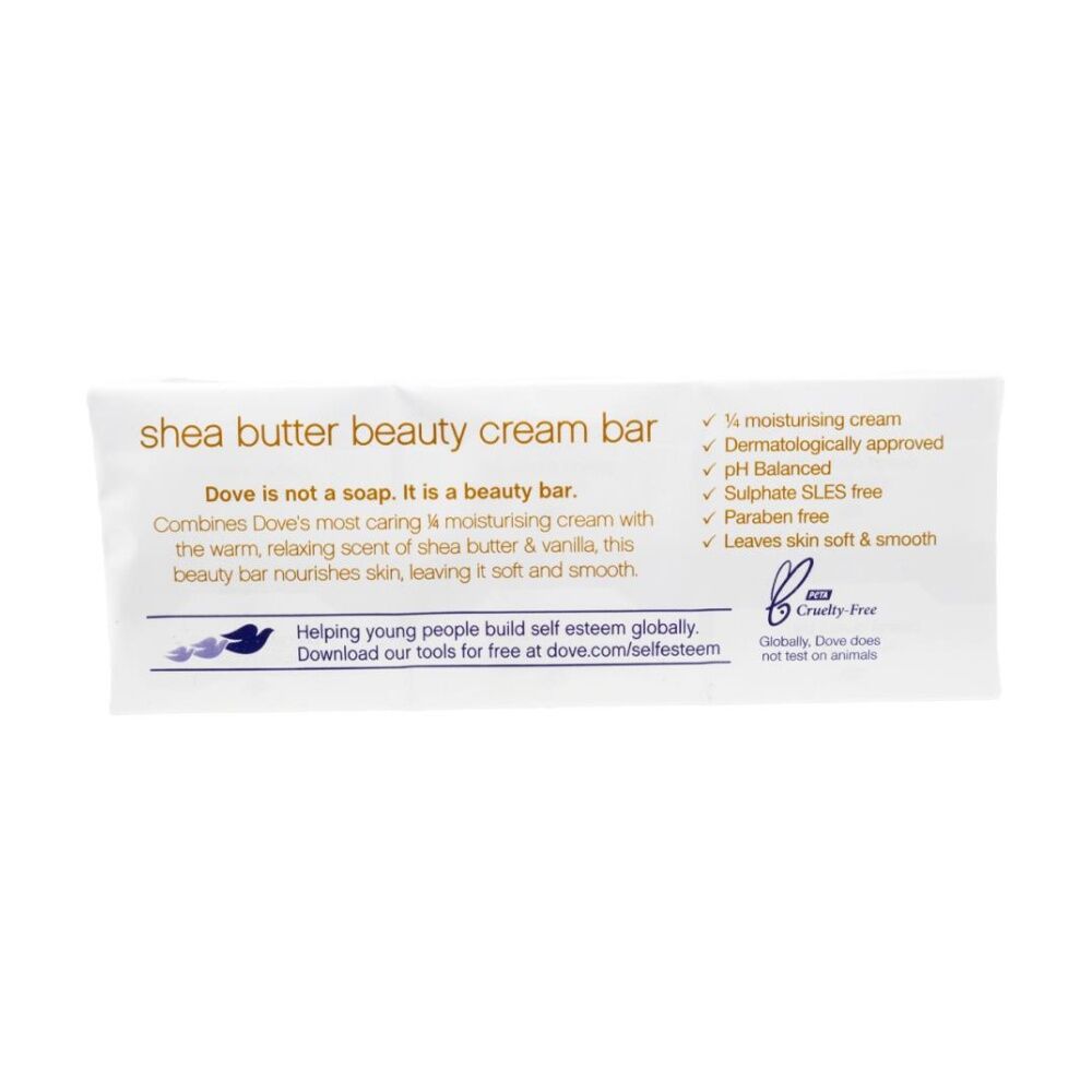 4x 6pc Dove Moisturising Beauty Cream Bars 9g Shea Butter & Warm Vanilla Scent