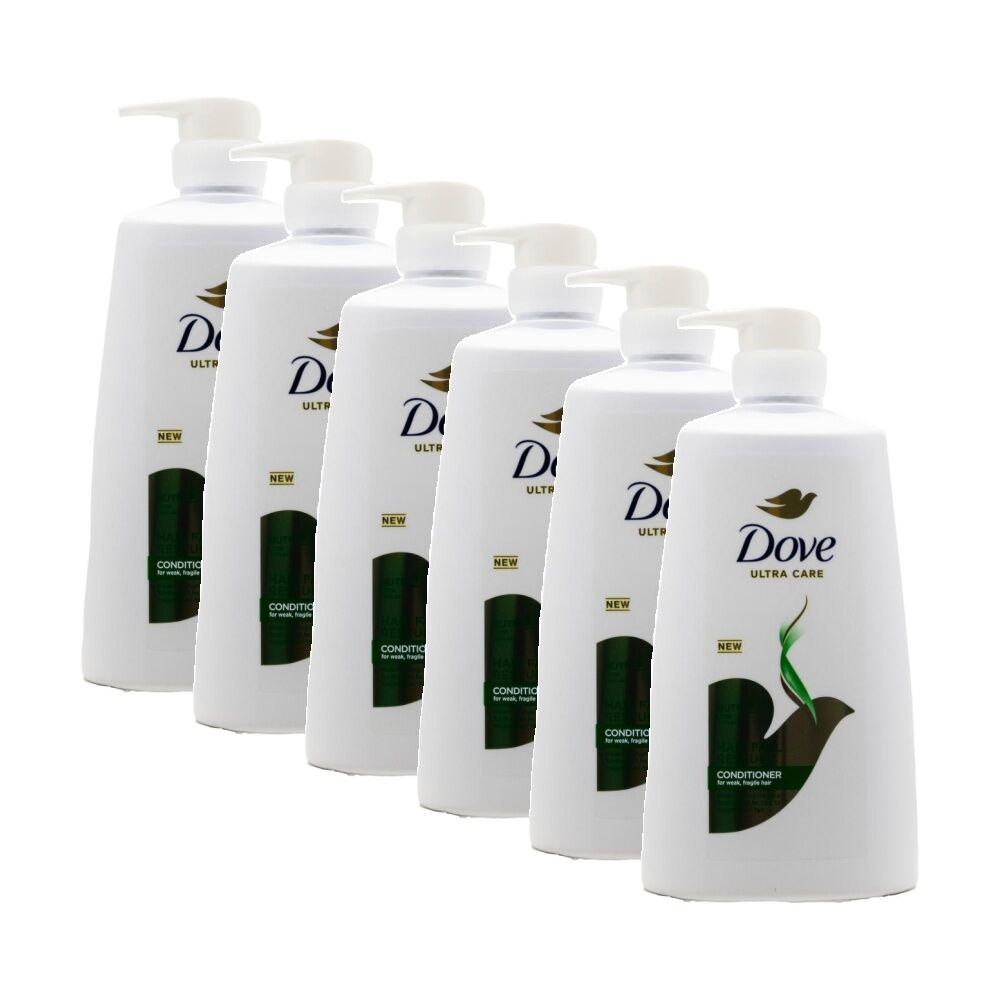 6PK Dove Ultra Care Hair Fall Rescue Anti-Breakage Conditioner Pump Bottle 660ml