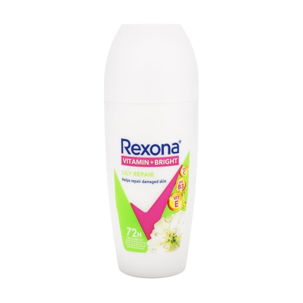 12PK Rexona Antiperspirant Vitamin Bright Lily Repair 72H Freshness Protect 45mL