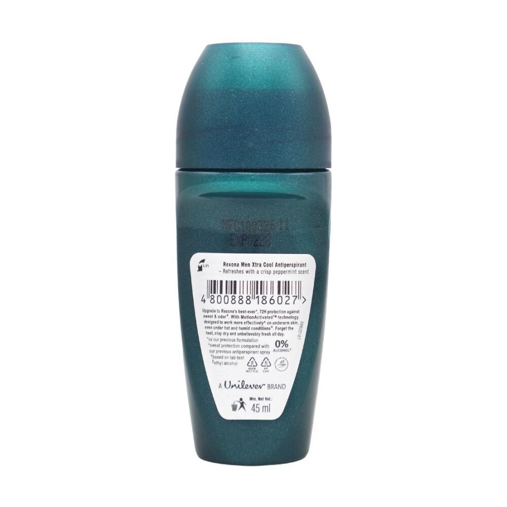 6PK Rexona Men Antiperspirant Deodorant Anti Stain Xtra Cool 45ml