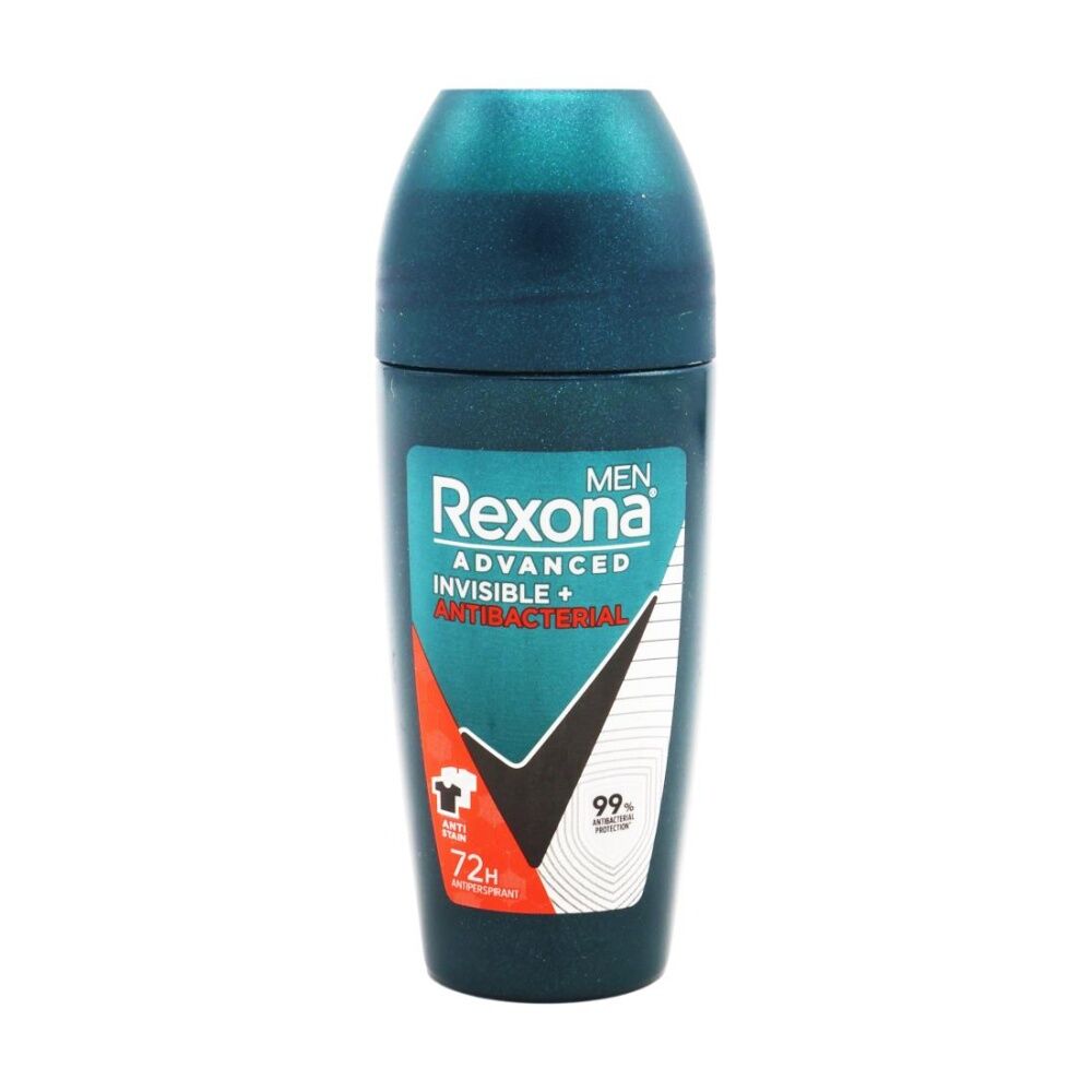 6PK Rexona Antiperspirant Men Advanced Invisible Antibacterial 72H Protect 45mL