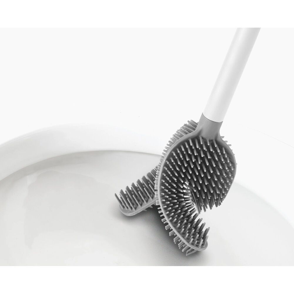 Joseph Joseph Flex 360 Bathroom Toilet Cleaning Brush W/ Holder White