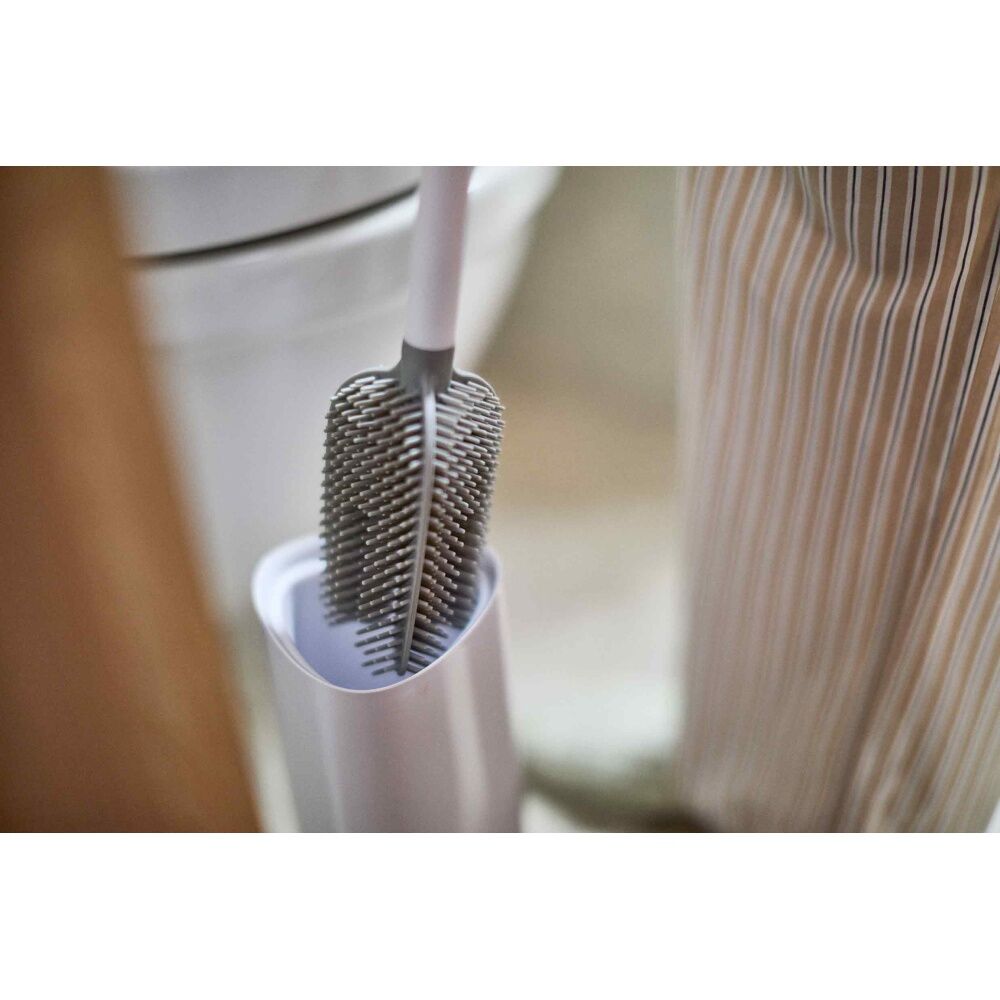 Joseph Joseph Flex 360 Bathroom Toilet Cleaning Brush W/ Holder White