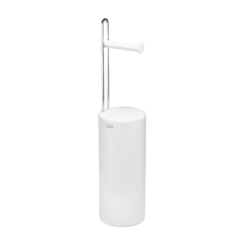 Joseph Joseph EasyStore Bathroom Toilet Paper Roll Holder White