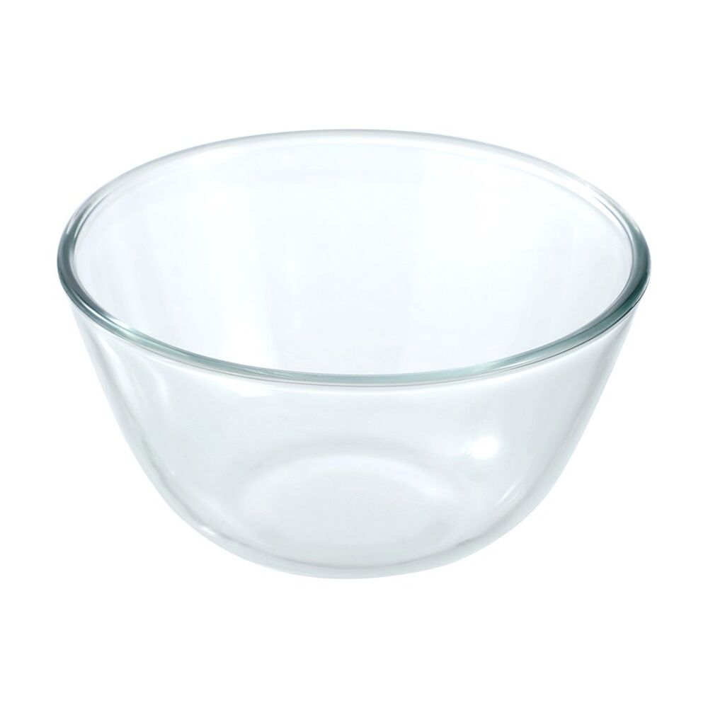 12x Lemon And Lime Yorkshire Glass Cooking Food Mixing Bowl 17x17x9cm 1L
