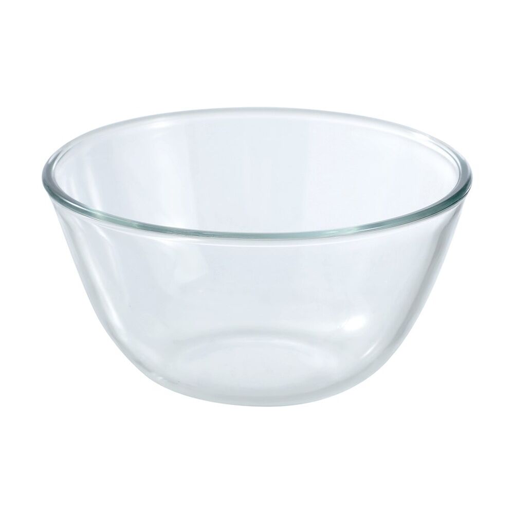 12x Lemon And Lime Yorkshire Glass Cooking Food Mixing Bowl 17x17x9cm 1L