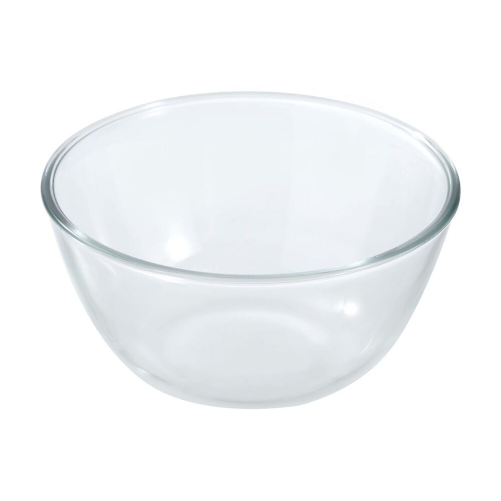 6x Lemon And Lime Yorkshire Glass Cooking Food Mixing Bowl 21x21x10cm 2L