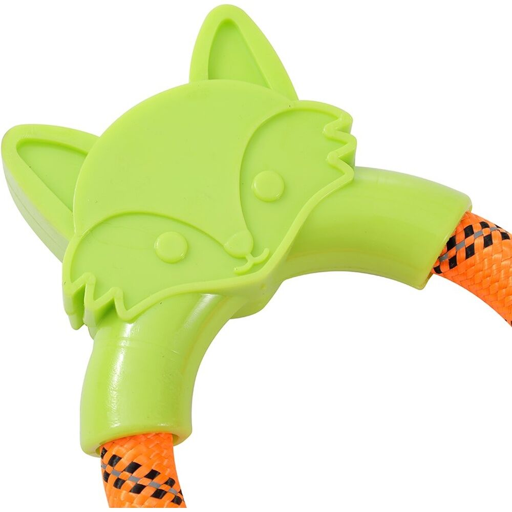12x Paws And Claws TPR Animal Ring Tugger Dog Chew/Tug Toy 16x12cm Assorted