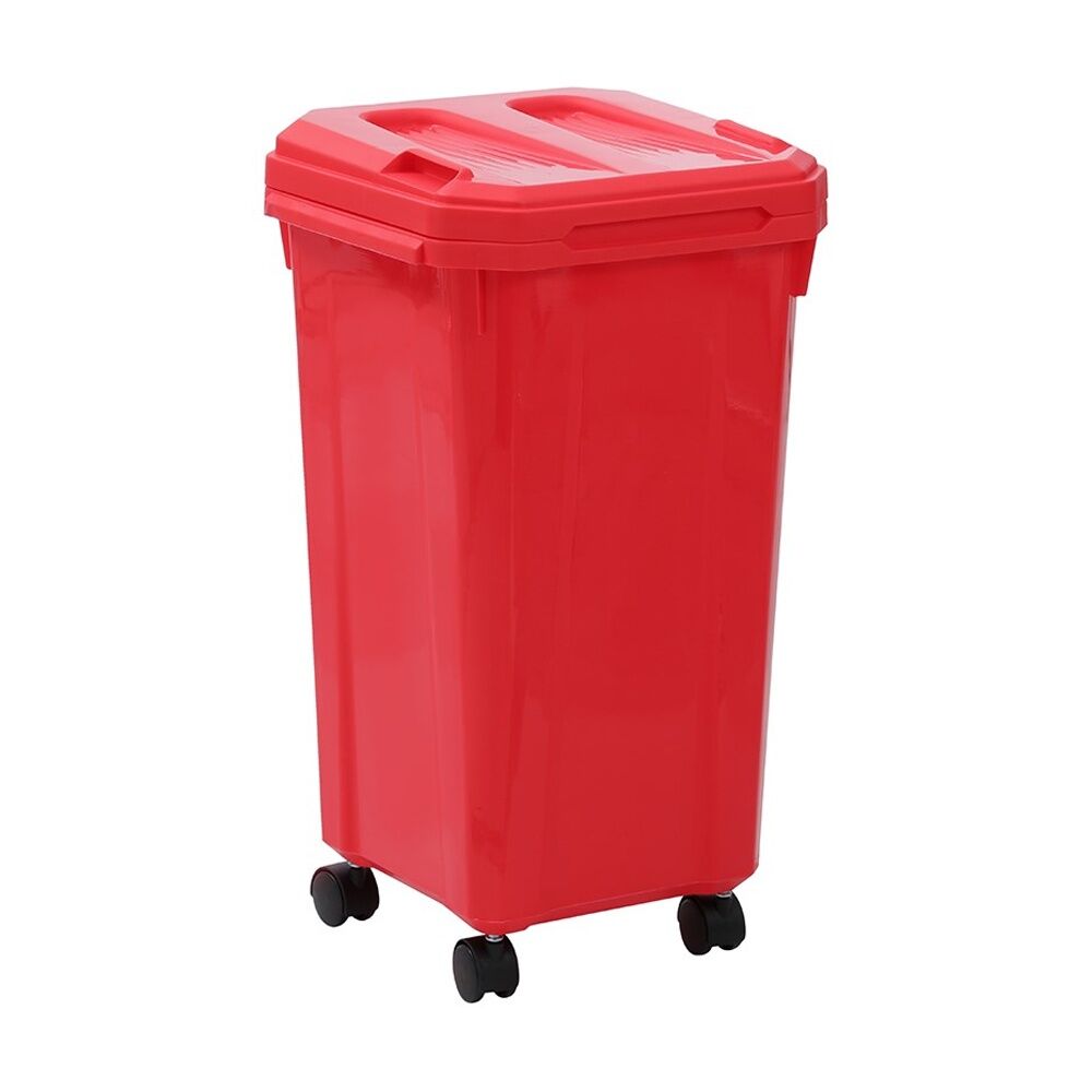 4x Boxsweden Skeep Indoor/Oudoor Durable Wheeled Wheelie Rubbish Bin 32L Assorted