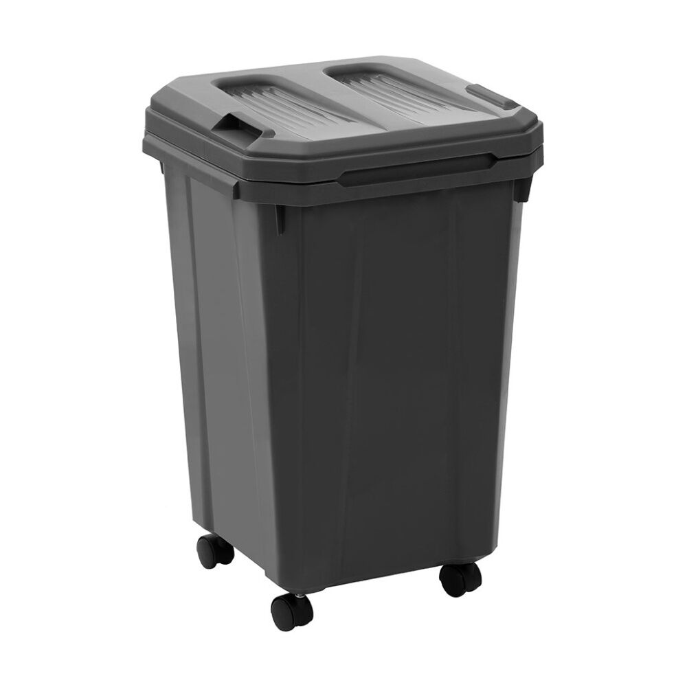 2x Boxsweden Skeep Indoor/Oudoor Durable Wheeled Wheelie Rubbish Bin 60L Assorted