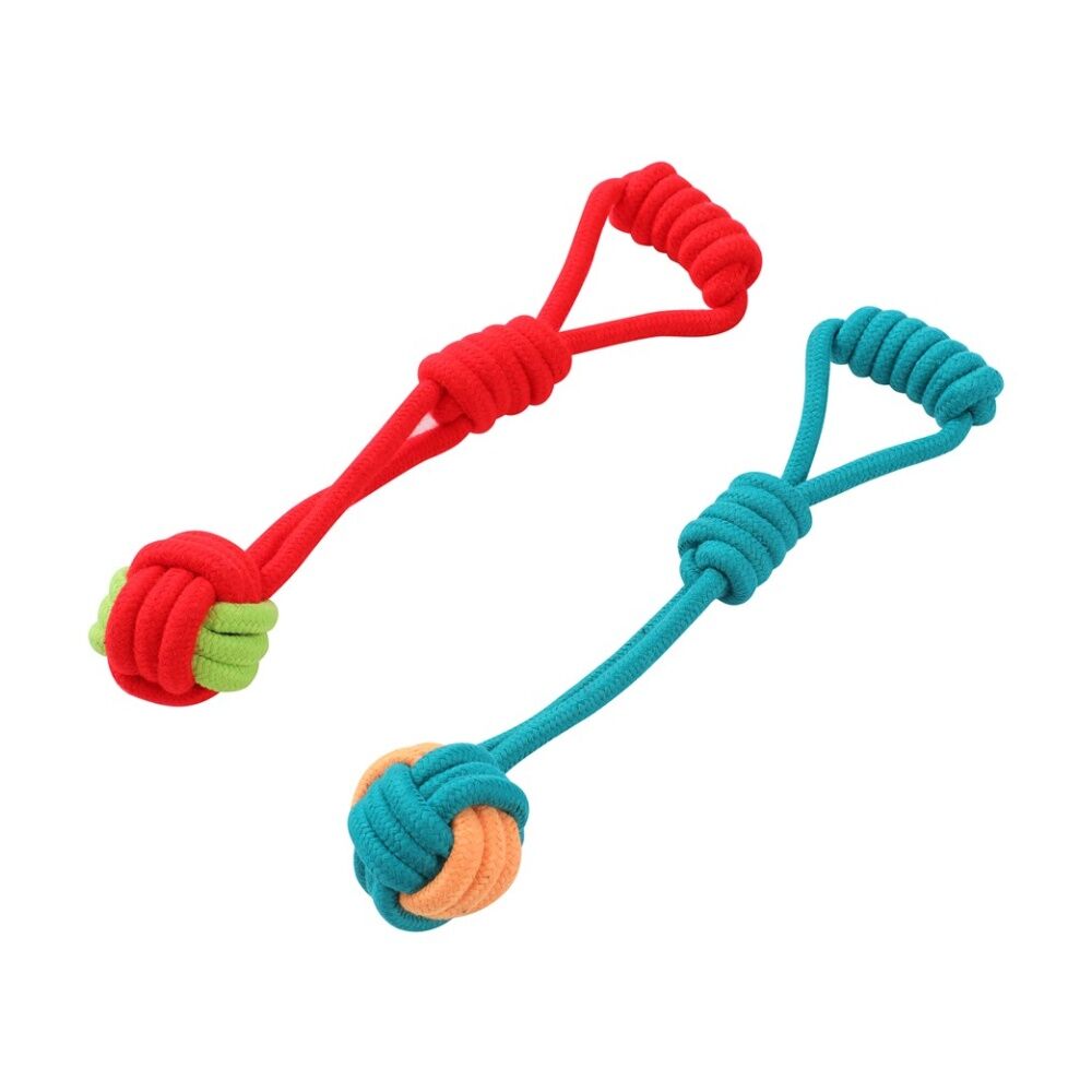 6x Paws And Claws Pet Dog Rope Chew/Tug/Fetch Play Toy Medium 30cm Assorted