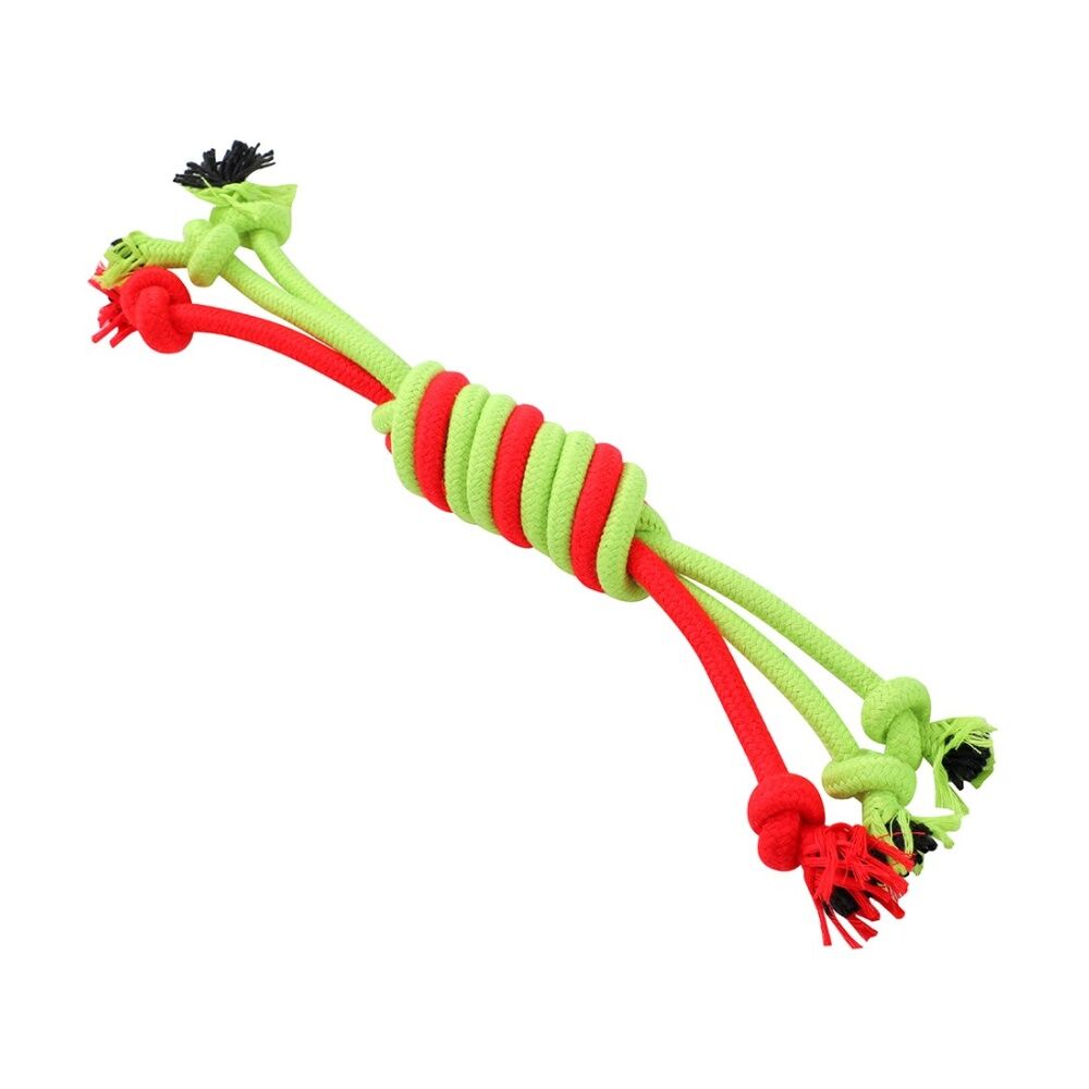 12x Paws And Claws Pet Dog Rope Chew/Tug/Fetch Play Toy 35cm Assorted