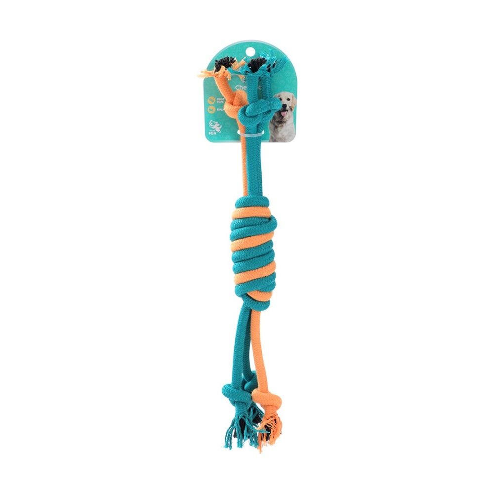 12x Paws And Claws Pet Dog Rope Chew/Tug/Fetch Play Toy 35cm Assorted