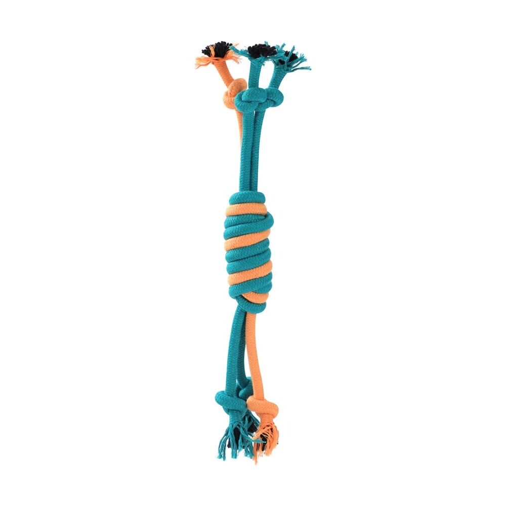 12x Paws And Claws Pet Dog Rope Chew/Tug/Fetch Play Toy 35cm Assorted
