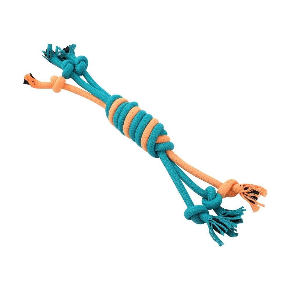 12x Paws And Claws Pet Dog Rope Chew/Tug/Fetch Play Toy 35cm Assorted