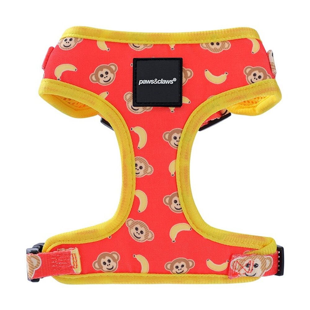 3PK Paws And Claws Park Life Printed Pet Dog Harness Assorted Small 15-32cm