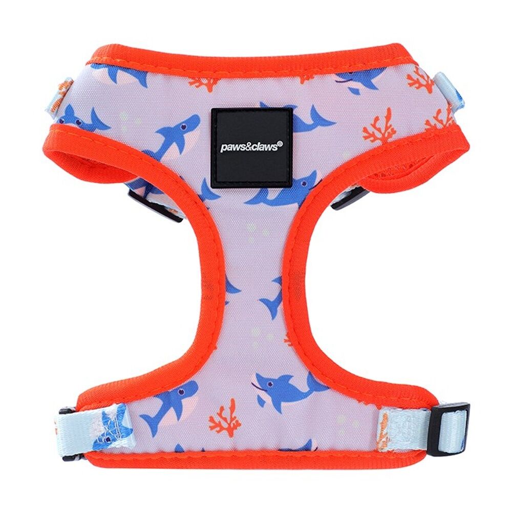 3PK Paws And Claws Park Life Printed Pet Dog Harness Assorted Small 15-32cm