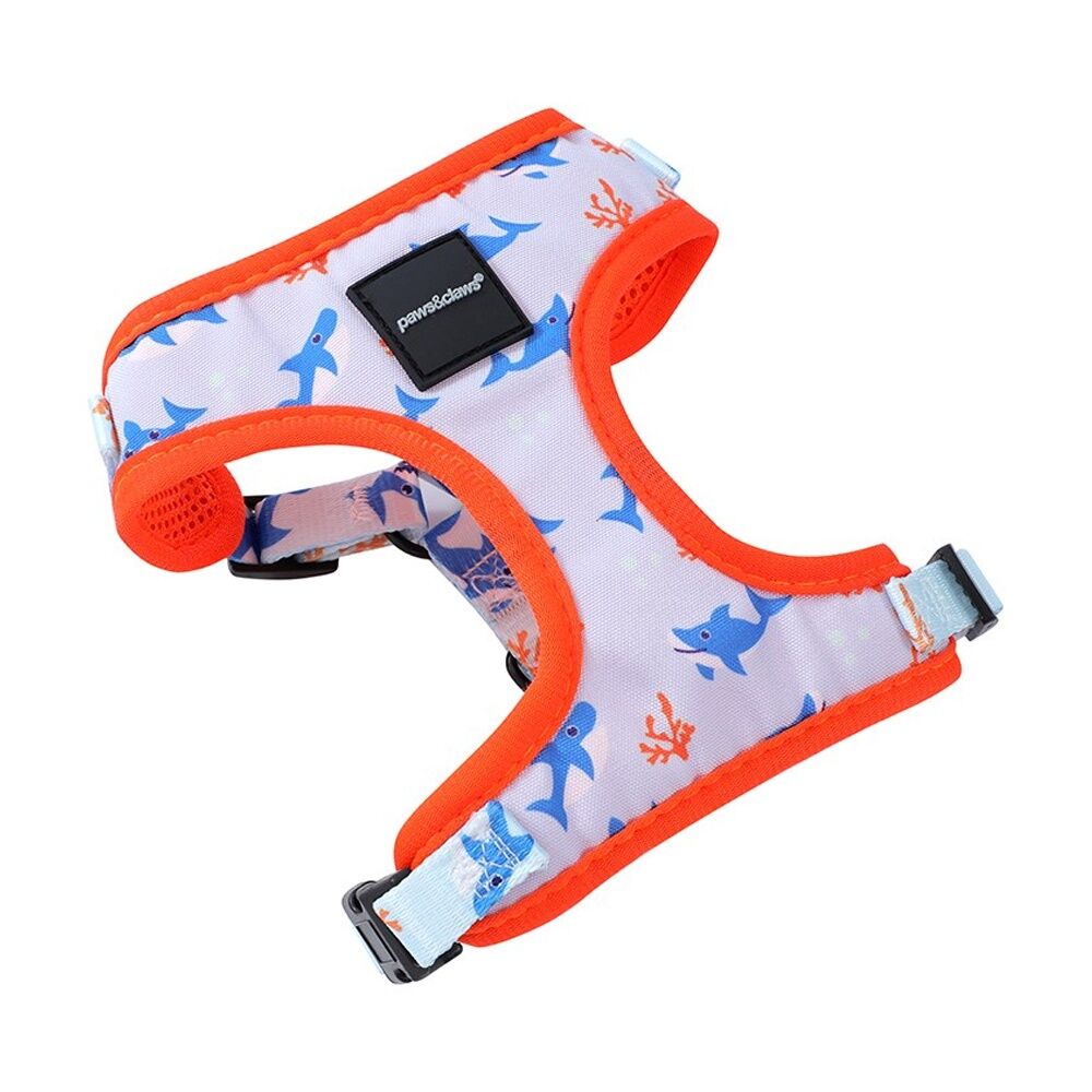 3PK Paws And Claws Park Life Printed Pet Dog Harness Assorted Small 15-32cm