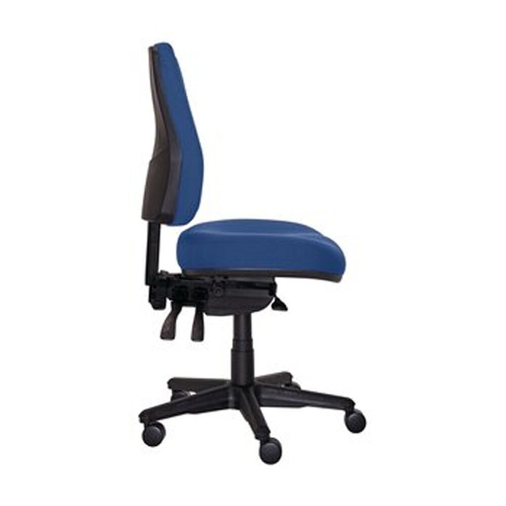Buro Roma High Back 3 Lever Office Chair On Wheels Dark Blue