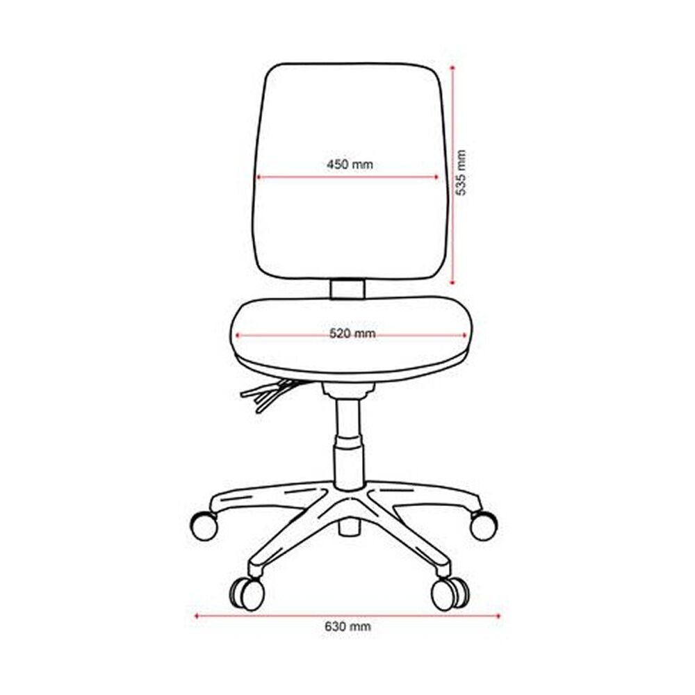 Buro Roma High Back 3 Lever Office Chair On Wheels Dark Blue